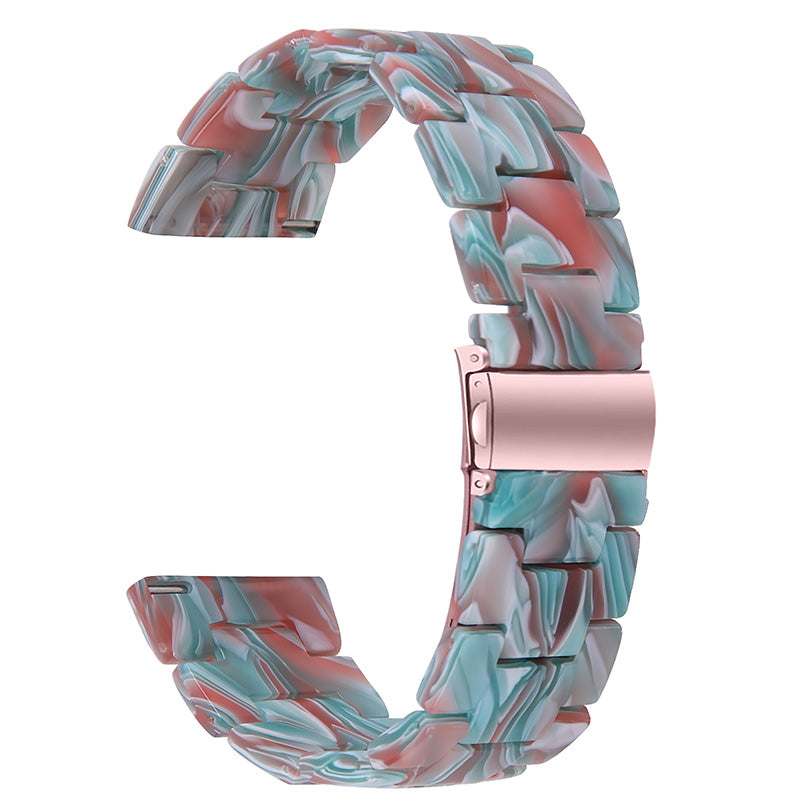 Resin Watch Band Stainless Steel Buckle Strap Bracelet for Samsung Galaxy Watch4 Classic 42mm 46mm Resin Watch Band Stainless Steel Buckle Strap Bracelet for Samsung Galaxy Watch4 Classic 42mm 46mm